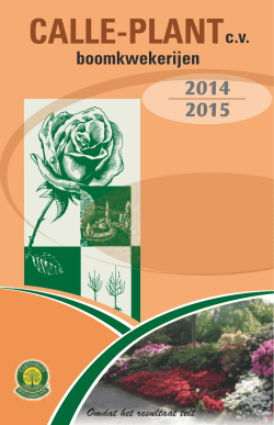 Download hier onze catalogus - calle