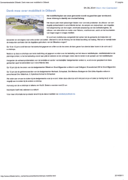 Eenk mee CIver mobiliteit in Dilbeek