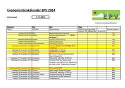 Activiteitenkalender EPV