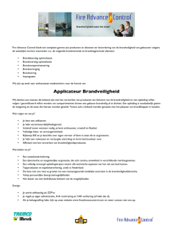 ECDef 2014.003 Applicateur Brandveiligheid