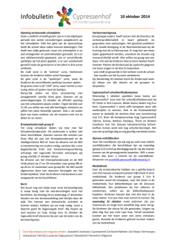 Infobulletin - Cypressenhof