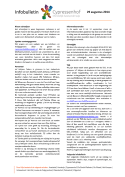 Infobulletin - Cypressenhof