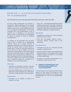 dossier 3: sleuteltechnologieën in vlaanderen - Lirias