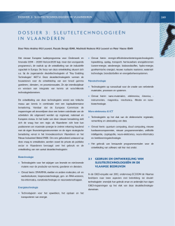 dossier 3: sleuteltechnologie&euml;n in vlaanderen - Lirias