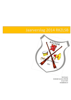 Het verslag van 2014 is hier te downloaden.