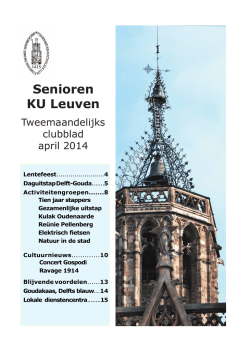 dinsdag 6 mei 2014 - Senioren KU Leuven