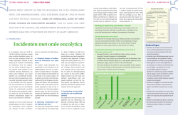 Incidenten met orale oncolytica
