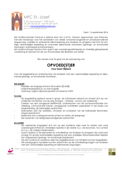 MFC St.-Jozef OPVOED(ST)ER