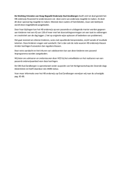 HB onderwijs - CBS Oud Zandbergen