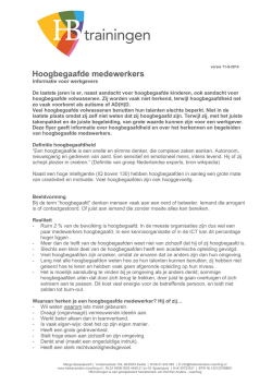Info Hoogbegaafdheid voor werkgevers - HiQ
