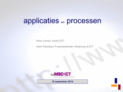 24 Gedifferentieerd applicatielandschap betekent - saMBO-ICT