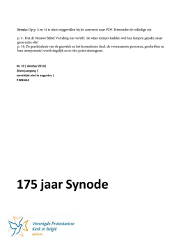 175 jaar Synode