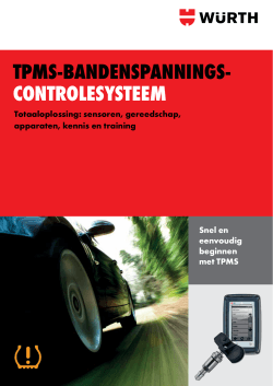 Brochure TPMS - Würth Nederland