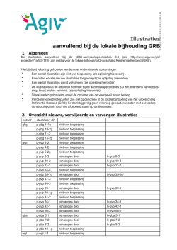 Illustraties aanvullend bij de lokale bijhouding GRB