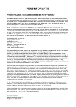 informatie - Van Delft en Van den Berg