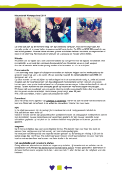 Nieuwsbrief mei 2014 - Kinderopvang Haarlem