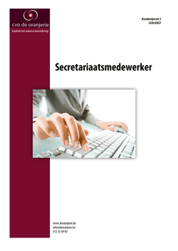Informatiebrochure secretariaatsmedewerker
