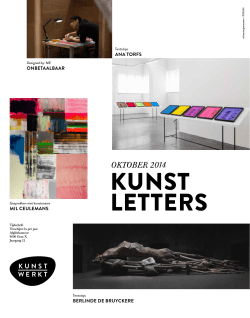 oktober 2014 - KUNSTWERK(t)