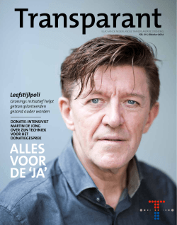 Transparant - Nederlandse Transplantatie Stichting