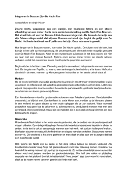Integreren in Boazum (8) &ndash; De Nacht Fan