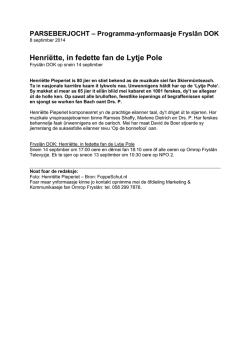 Henri&euml;tte, in fedette fan de Lytje Pole