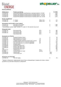 Prijslijst Ekopower 2014