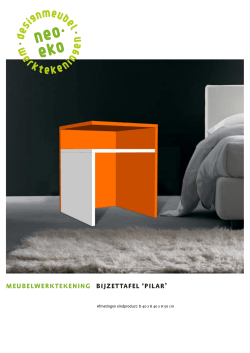 NEO-EKO meubelwerktekening bijzettafel Pilar nov14