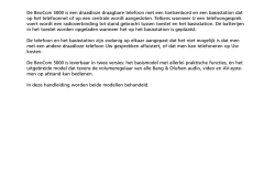 De BeoCom 5000 is een draadloze draagbare