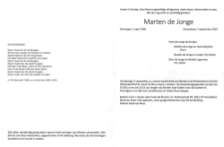 DE GESTORVENE Zeven maal om de aarde gaan, Als het