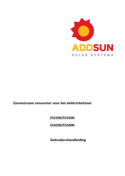 Handleiding Ablerex 1fase