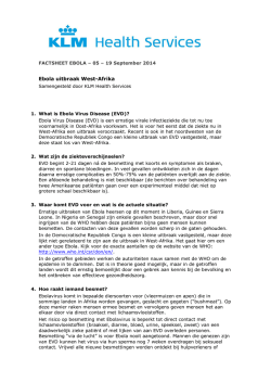 Ebola uitbraak West-Afrika