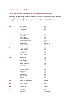 UvAdata, managementinformatie online