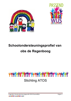 Schoolondersteuningsprofiel van obs de Regenboog Stichting ATOS