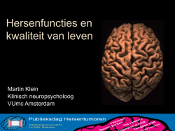 Download presentatie - Publieksdag Hersentumoren