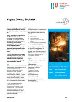 Hogere Gieterij Techniek