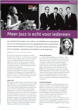IntoBusiness Winter 2014 - Meer Jazz is echt voor iedereen