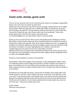 Goeie actie, meisje, goeie actie