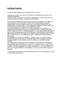 Inleiding Zorgplan