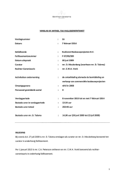 verslag 016 - Benthem Gratama advocaten