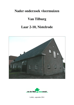 Nader onderzoek vleermuizen Van Tilburg Laar 2