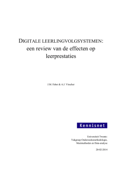 Digitale leerlingvolgsystemen