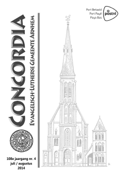 Concordia juli augustus 2014 - Evangelisch
