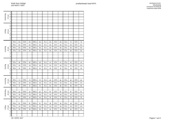 Graaf Huyn College unit HAVO / VWO Proefwerkweek december