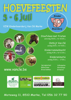 deze flyer - Kinderboerderij Van Clé