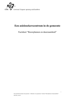Een asielzoekerscentrum in de gemeente