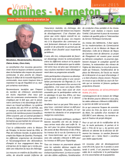 Janvier 2015 (PDF - 1,6 mo) - Ville de Comines