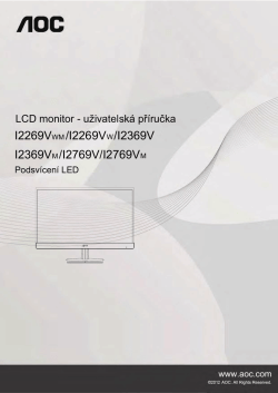 I2269VWM /I2269VW/I2369V I2369VM/I2769V/I2769VM