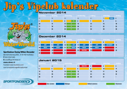 Download hier de laatste Jip kalender!