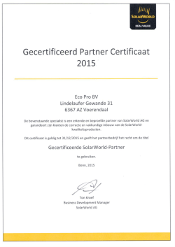Download certificaat