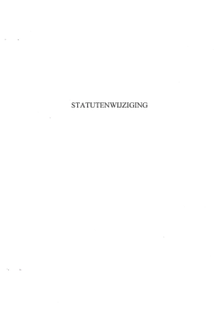 Statuten - Stichting Openbaar Primair Onderwijs Haarlemmermeer